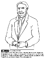 U.S. President William Taft coloring page