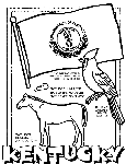 Kentucky coloring page