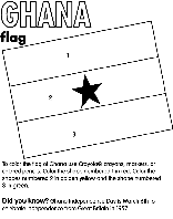 Ghana coloring page