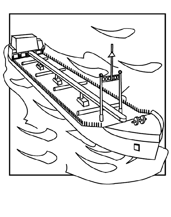 Suez Canal coloring page