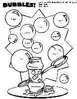 Bubbles coloring page