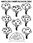 Cherry Tree Match coloring page