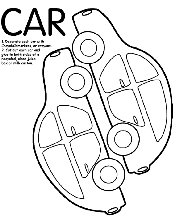 Car Box coloring page