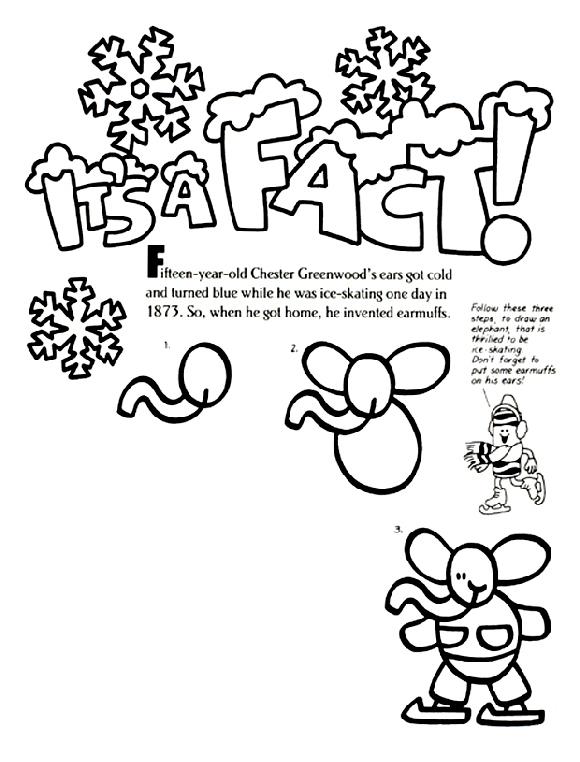 Chester's Earmuffs coloring page