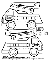 Fire Engine Box coloring page