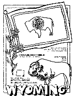 Wyoming coloring page