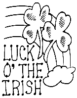 Luck - o - the - Irish coloring page