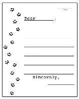 Animal Print Stationery coloring page