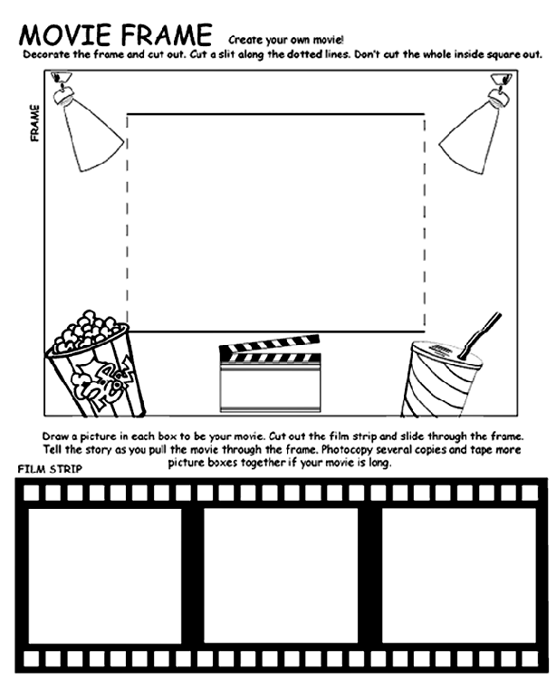 Movie Frame coloring page