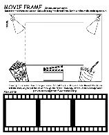Movie Frame coloring page
