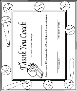 Thank You Coach coloring page