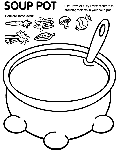 Soup Pot coloring page
