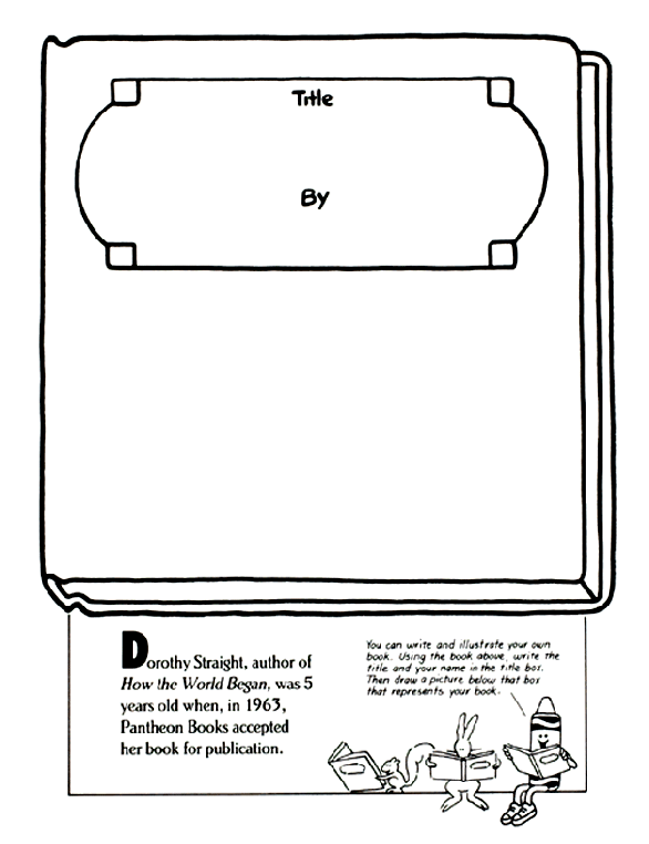 Young Author coloring page