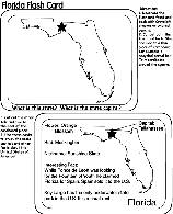 US State Flash Cards - Florida coloring page