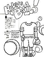 Baseball Collection coloring page