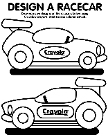 Design Racecars coloring page