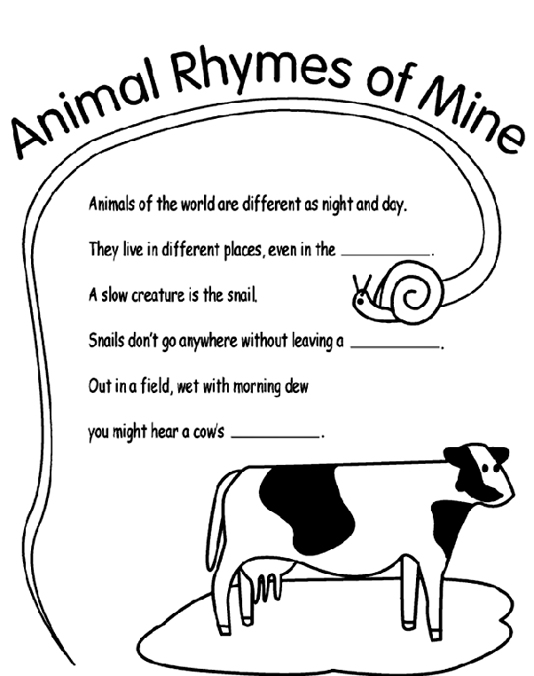 Rhymes Of Mine coloring page
