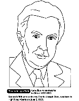 Canadian Prime Minister Clark coloring page