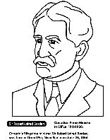 Canadian Prime Minister Borden coloring page