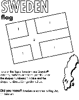 Sweden coloring page