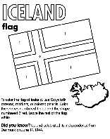 Iceland coloring page