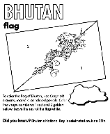 Bhutan coloring page