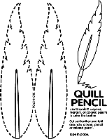 Quill Pencil coloring page