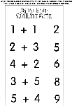 Calculator Addition Strip coloring page