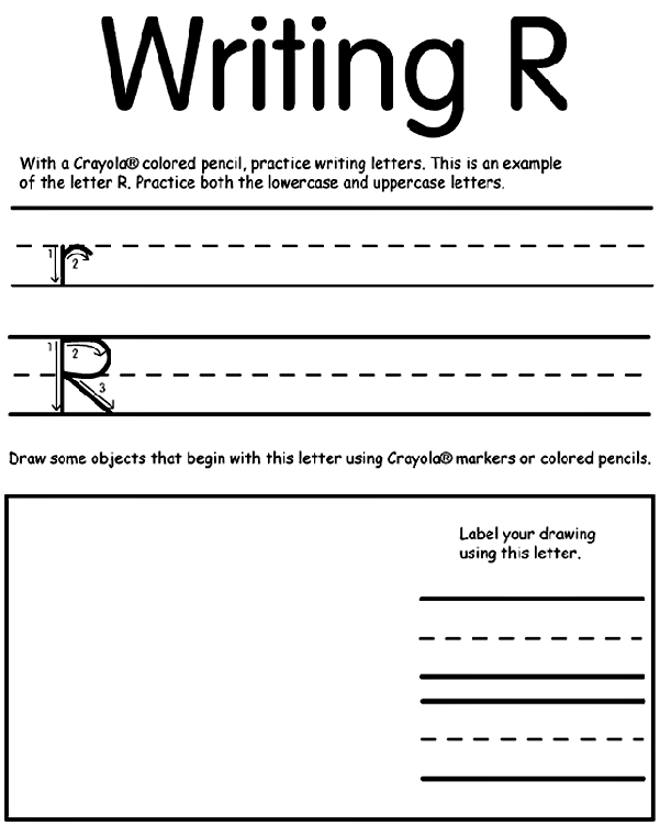 Print R coloring page