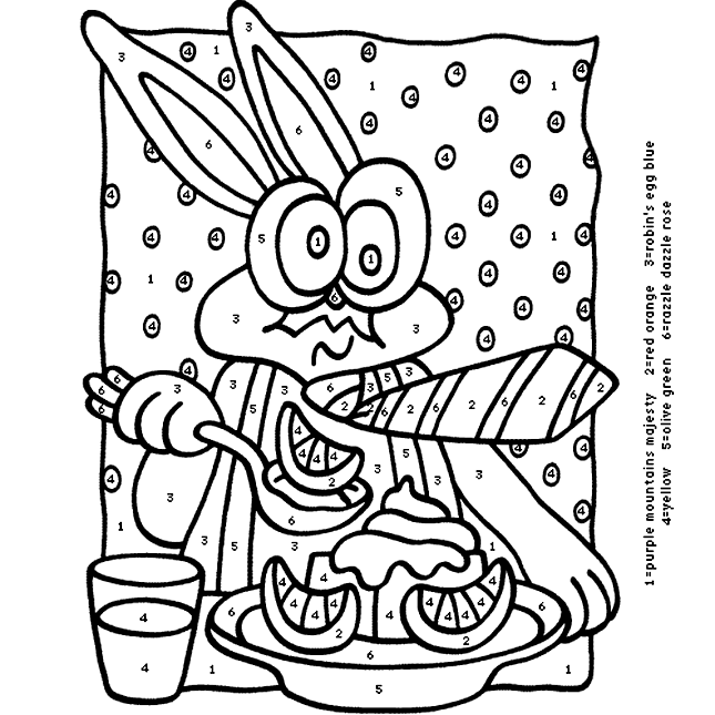 Rabbit Eats Lemons coloring page