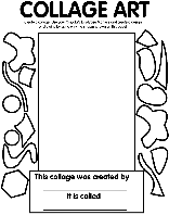 Collage Art coloring page