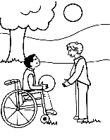 Friends Playing Ball coloring page