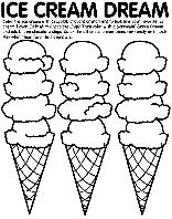 Ice Cream Dream coloring page