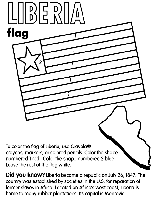 Liberia coloring page