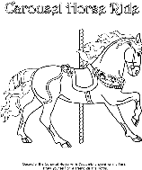 Carousel Horse Ride coloring page