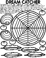 Dream Catcher coloring page