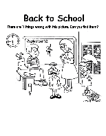 Back to School coloring page
