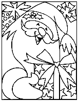 Christmas Santa with Gifts coloring page