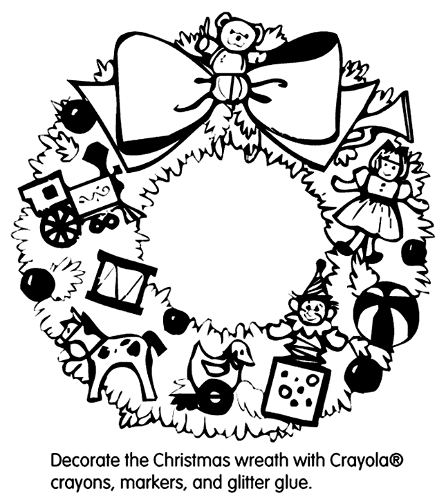 Christmas Wreath | crayola.co.uk