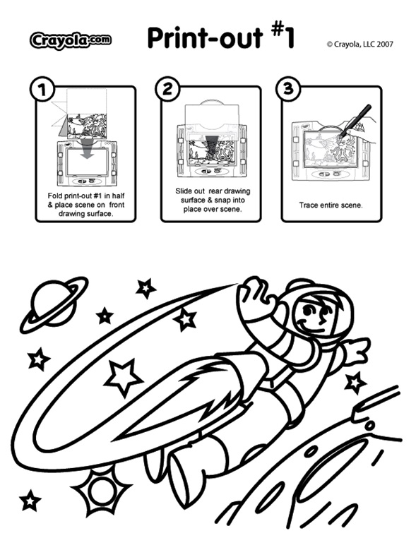 Jetpack coloring page