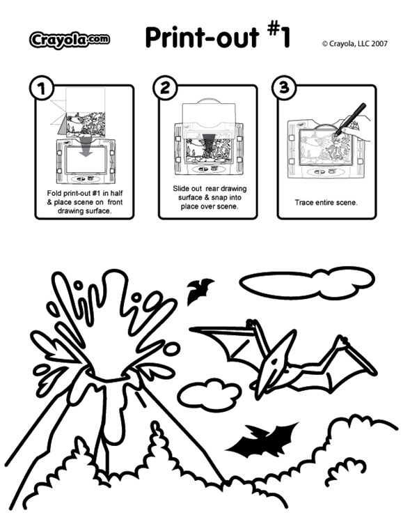 Volcanic Explosion coloring page