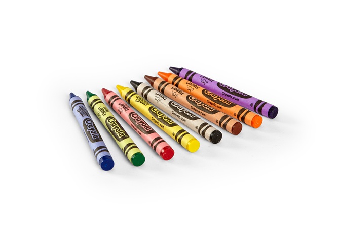 Crayola Crayons 8 Big Washable Crayons - One crayon is broken UK