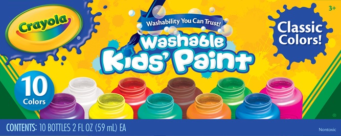 6 Washable Kids Paints