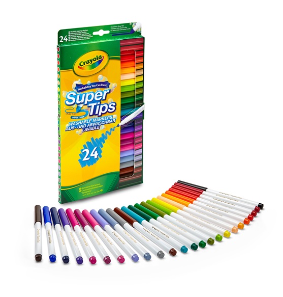 Crayola Supertips 24 Pack - Tesco Groceries