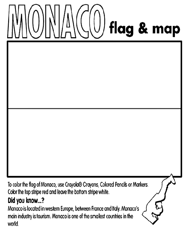 Monaco coloring page