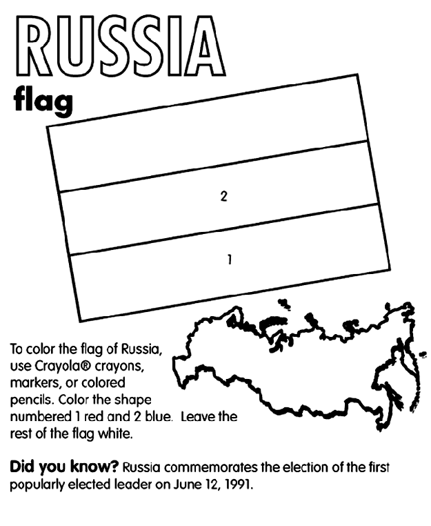 Russia coloring page