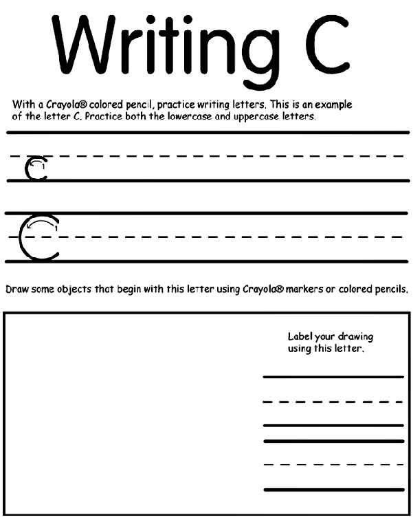 Print C coloring page